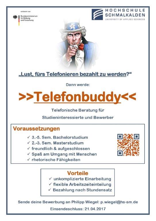 Stellenauschreibung Telefonbuddies