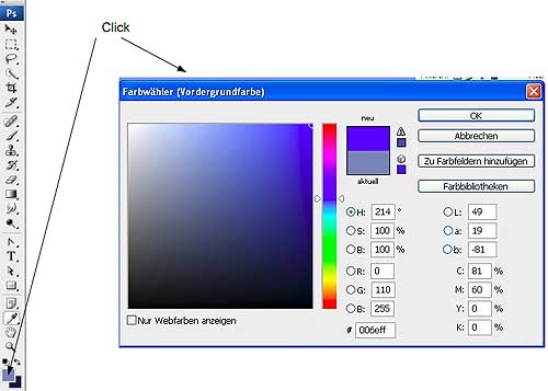 Photoshop Farbwähler